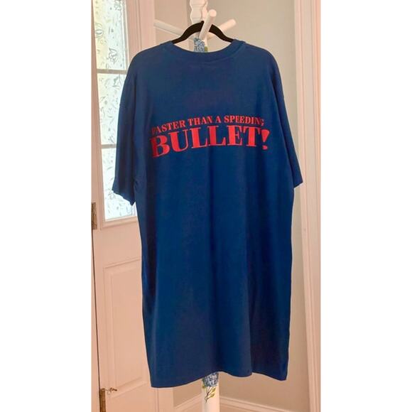 Vintage, DC Comics Superman T-Shirt Blue Superman Graphics Multi Unisex Fits All - Picture 3 of 12